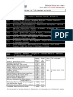 School Bus Services Services To Colchester Schools: Routes