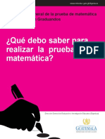 Contenido Prueba de Graduandos Matematica