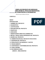 Esquema de Perfil de Proyecto