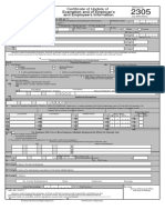 Certificate of Update of Exemption and of Employer's and Employee's Information