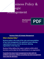 Business Policy & Strategic Management