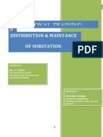 Vocational Training: Distribution & Maintance of Substation