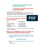 Steps For Implementation of Pfms (For Non Plan Payments) in New Paos