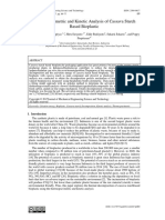 Thermogravimetric and Kinetic Analysis of Cassava Starch Based Bioplastic