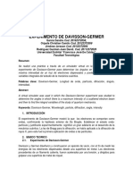 El Experimento de Davisson Germer