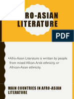 Afro-Asian Literature