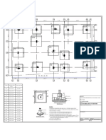 Foundation Layout & Central Line of Columns