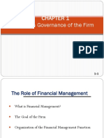 Chap 1 - Goals & Governance of Firm