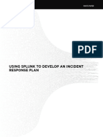 Using Splunk To Develop An Incident Response Plan: White Paper