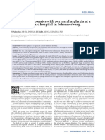 Outcomes of Neonates With Perinatal Asphyxia at A Tertiary Academic Hospital in Johannesburg, South Africa