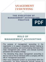 Evolution of Management Accounting