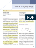 Molecular Mechanisms of Cardiac Electrical Activity: Outline