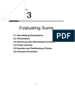 Evaluating Sums