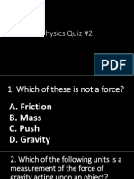 Physics Quiz 2