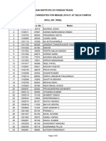 Mbaib1921 Selected Delhi