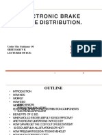 Elec TR Onic Brake F O R C E Distribution.: Under The Guidance of Sree Hari V K Lecturer of Ece