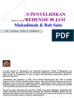 Kursus Penyelidikan Komprehensif 80 Jam: Mukadimah & Bab Satu