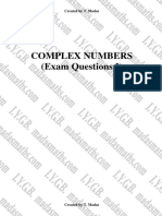 Complex Numbers Part 1 Exam Questions