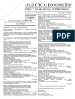 Diario Oficial Do Municipio de Uberlandia, Numero 5669. Publicado em 23 de Julho de 2019.