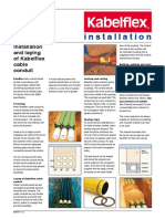 Installation: Installation and Laying of Kabelflex Cable Conduit