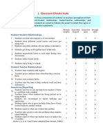 Classroom Climate Scale: Student-Student Relationships