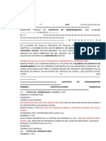 Formato Escritura Arrendamiento para Futuro Desalojo Notarial Bajo Alcances de La Ley 30933