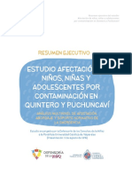 Resumen Ejecutivo Estudio Afectación NNA Quintero y Puchuncaví 02-08-2017