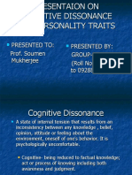 Cognitive Dissonance Theory Coma101 Report Sayago