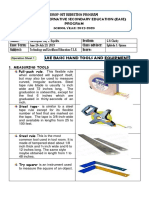 Use Basic Hand Tools and Equipment: Effective Alternative Secondary Education (Ease) Program