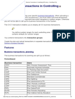 Business Transactions in Controlling (SAP Library - Controlling (CO) )