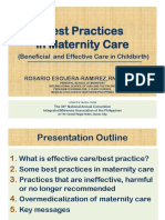 Best Practices in Maternity Care