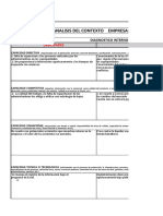 Formato Diagnóstico Contexto Interno y Externo