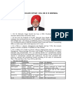 Curriculum Vitae-Col DR D S Grewal