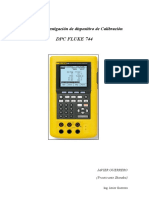 Informe de Operacion Del FLUKE 744