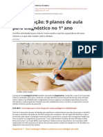 Alfabetizacao 9 Planos de Aula para Diagnostico No 1 Ano