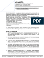 Method Statement For Conducting High Strain Dynamic Pile Testing of 1200Mm Dia R.C. Bored Piles