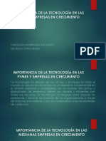 Importancia de La Tecnología en Las Pymes