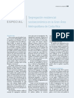 Aporte Especial: Segregación Residencial Socioeconómica en La Gran Área Metropolitana de Costa Rica