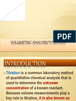 VOLUMETRIC Analysis