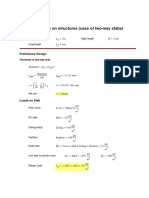 Loads On Structures (Case of Two-Way Slabs) : Preliminary Design