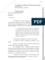 Poder Judiciário Do Estado de Mato Grosso Do Sul: Comarca de Coxim Vara Criminal - Infância e Juventude