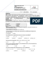 Certamen de Primer Año Medio Matematicas