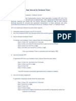 User Manual For Hardware Token