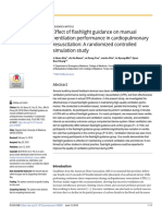 Articulo Effect of Flashlight Guidance On Manual Ventilation Performance in Cardiopulmonary Resuscitation A Randomized Controlled Simulation Study