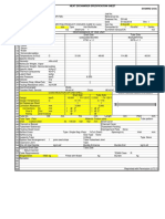 Heat Exchanger Specification Sheet SI-BARG Units