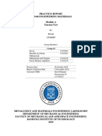 Practice Report Ms2140 Engineering Materials Module A Tension Test