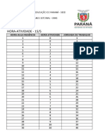 Tabela Hora Atividade 2018