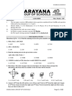 Instructions:: Narayana Group of Schools