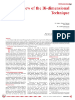 An Overview of The Bi-Dimensional Technique: Orthodontics