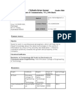 Chikatla Kiran Kumar: Gender-Male (Electronics & Communication, 71%, 2006 Batch)